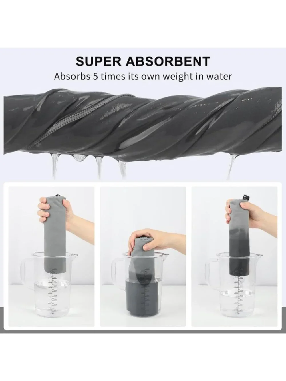 Quick Dry Microfiber Towel | Compact, Super Absorbent & Lightweight for Travel